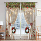 🎅Xmas Sales - 49% OFF🎄Christmas Window Curtains 2-Piece Set for Home Decor