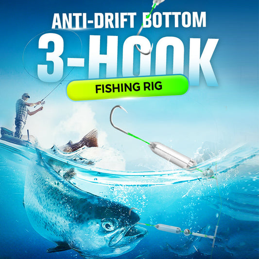 🔥3 Hooks Anti Drift Bottom Fishing Rig