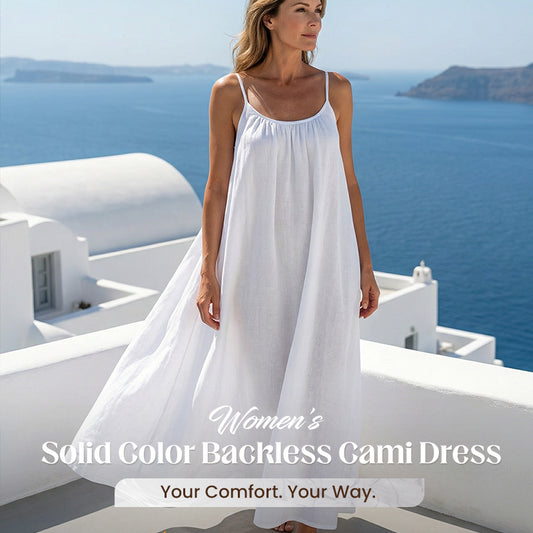 🏖️Last day sale 50% OFF💕20K+ SOLD!⚡Women's Casual Backless Spaghetti Strap Maxi Dress🌟🌊