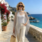 🏆 Last Day Special Price £10.99! 💐Summer Metallic Crochet Cover-Up – Lightweight, Flowy & Effortlessly Stylish summer outfit
