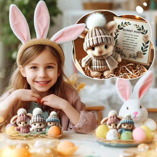 🔥Last Day: BUY 3 GET 1 FREE 🐇Handmade Mini Bunny Hug🎁[Cute Gift]