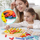 🧩 50% OFF NOW! ✨ Montessori Puzzle - Wooden Geometric Shapes with Pattern Cards for Early Learning & Creative Development 🎁🎄