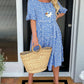 🔥Hot Sale 50% OFF!!💕Women's Polka Dot Midi Dress | Elegant Round Neck & Breathable Summer A-Line Dress | Chic Casual Mary Dress for Beach & City Strolls