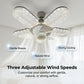 🔥Limited-time 50% off💡 Crystal-Effect LED 5-Blade LED Fan Light