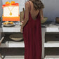 🏖️Last day sale 50% OFF💕20K+ SOLD!⚡Women's Casual Backless Spaghetti Strap Maxi Dress🌟🌊