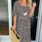 🔥Hot Sale 50% OFF!!💕Women's Polka Dot Midi Dress | Elegant Round Neck & Breathable Summer A-Line Dress | Chic Casual Mary Dress for Beach & City Strolls