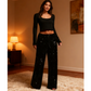 📢📢50 % OFF !!🎅Women's Sequin Sparkle Wide Leg Pants with Elastic Waistband