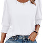 ⏰Limited Time Sale-50% OFF🏖️Womens 3/4 Sleeve T-Shirts Cute Crewneck Tees Blouses