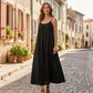 🏖️Last day sale 50% OFF💕20K+ SOLD!⚡Women's Casual Backless Spaghetti Strap Maxi Dress🌟🌊