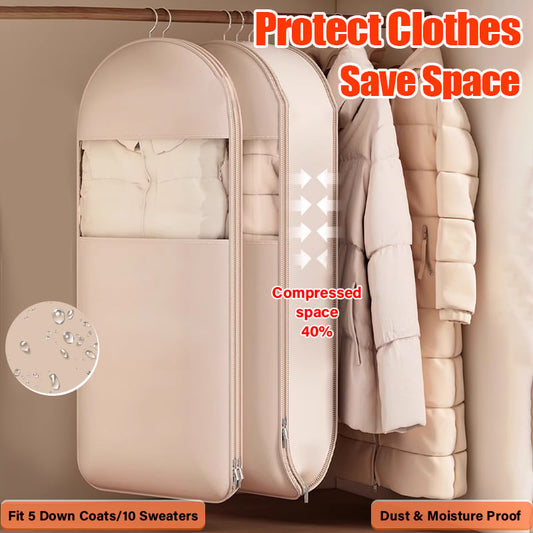 ❤️‍🔥2025 Space Saving Hanging Garment Bag with Self Compression Zipper