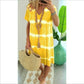👗Tie-Dye Striped Short Sleeve T-Shirt Dress – Soft & flowy – Perfect for summer, beach or casual days – comfortable and stylish 🌊✨