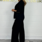 🖤Gold Button Soft Knit Trouser Co-Ord