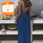 🏖️Last day sale 50% OFF💕20K+ SOLD!⚡Women's Casual Backless Spaghetti Strap Maxi Dress🌟🌊