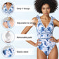 🥳2026 HOT SALE🥳💞50K+ SOLD!👵🌊50% OFF! V-Neck Lace Up One Piece Swimsuit with Skirt – Feel confident at the beach! Built-in skirt offers gentle coverage. Lace-up neck, adjustable fit. Quick-dry fabric, comfy all day. 🏖️🌸