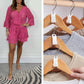 🔥Hot Sale-50% OFF💕Casual Short V-Neck Lace Suit