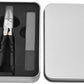 Black Anti-Slip Grip Gear Lock Nail Clipper Set with Ultra-Sharp Tips for Precise Access to Nail Grooves