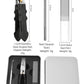 Black Anti-Slip Grip Gear Lock Nail Clipper Set with Ultra-Sharp Tips for Precise Access to Nail Grooves