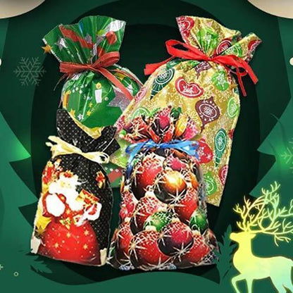 Christmas gift bags with drawstring