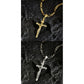 ✝️ 35% OFF NOW! ✨ Gold Crucifix Necklace – Detailed INRI Motif, Adjustable Figaro Chain & Hypoallergenic Finish 💛