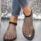 🔥Ultra-comfortable House Shoes in shiny mesh with gems