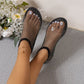 🔥Ultra-comfortable House Shoes in shiny mesh with gems