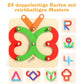 🧩 50% OFF NOW! ✨ Montessori Puzzle - Wooden Geometric Shapes with Pattern Cards for Early Learning & Creative Development 🎁🎄