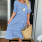 🔥Hot Sale 50% OFF!!💕Women's Polka Dot Midi Dress | Elegant Round Neck & Breathable Summer A-Line Dress | Chic Casual Mary Dress for Beach & City Strolls