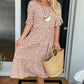 🔥Hot Sale 50% OFF!!💕Women's Polka Dot Midi Dress | Elegant Round Neck & Breathable Summer A-Line Dress | Chic Casual Mary Dress for Beach & City Strolls
