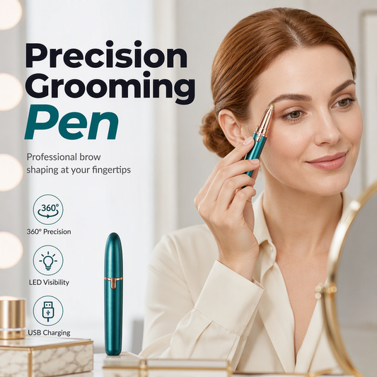 ✨ 50% OFF 💖 Electric Eyebrow Trimmer Pen with LED Light – USB Rechargeable Precision Hair Remover
