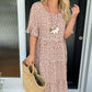 🔥Hot Sale 50% OFF!!💕Women's Polka Dot Midi Dress | Elegant Round Neck & Breathable Summer A-Line Dress | Chic Casual Mary Dress for Beach & City Strolls