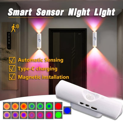 🎁LAST WEEK SPECIAL PRICE ￡5.9!!⏳Rechargeable Smart LED Motion Sensor Ambient Light