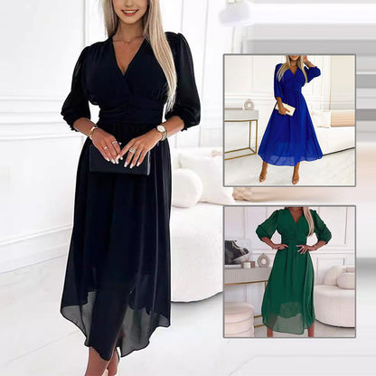 🔥2025 HOT SALE🎉 Women's V-neck Lightweight Chiffon Dress