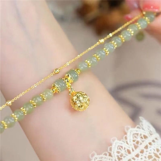 Ideal Gift - Elegant Faux Jade Bracelet