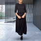 Flowy Knit Midi Dress with Full Sleeves