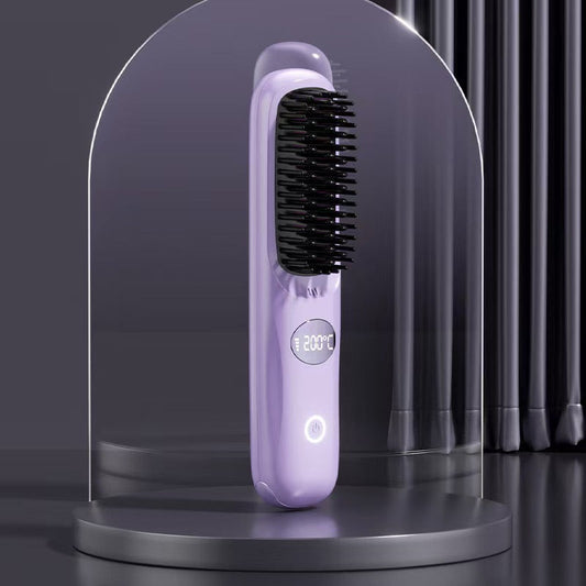 🔥New Hot Sales - 60% OFF🎉Cordless Hair Straightener Brush with LED Display