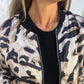 🎉Hot Sale 49% OFF🎉 Women's Fall Zebra Print Zipper Bomber Jacket