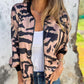 🎉Hot Sale 49% OFF🎉 Women's Fall Zebra Print Zipper Bomber Jacket