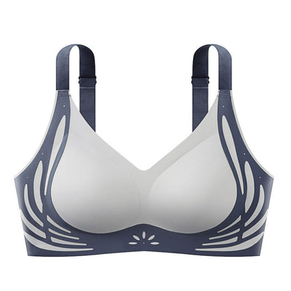 ✨Color-Blocked Non-Marking Gathered Push-Up Bra