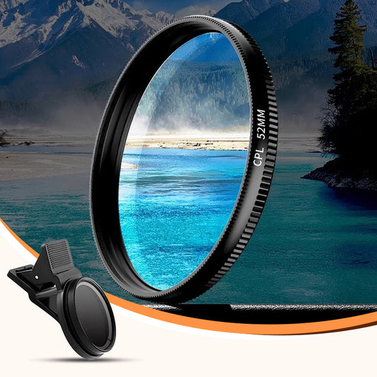 Ultra Slim Circular Polarizing Filter with Clamp