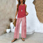 🌺 Women’s Trendy Print 2-Piece Outfit – Sleeveless Top & Pants Combo!"
