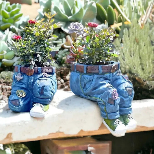🌷Creative 3D Jeans Shaped Flower Pot