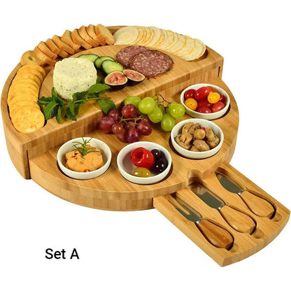 Round Cheese & Charcuterie Board Set