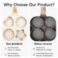 Multifunctional 4-hole Omelette Pan