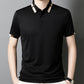 🔥Men's Stretch Ice Silk Short Sleeve Lapel T-shirt