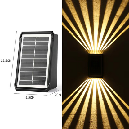⌛ Outdoor Waterproof 4 LED Solar Wall Decorative Spotlight