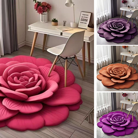 🌺 Floral Plush and Diatomaceous Earth Floor Mats