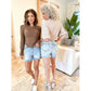 💖LAST DAY SALE 49% OFF🩳High Rise Frayed Hem Cut Off Jean Shorts