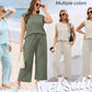 2025 New Women's  Sleeveless Top & Wide-Leg Pants 2-Piece Set