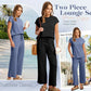 2025 New Women's  Sleeveless Top & Wide-Leg Pants 2-Piece Set