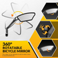 360° Rotatable Adjustable Bicycle Rearview Mirror